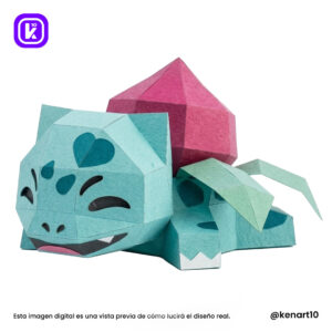Mini Bulbasaur Papercraft