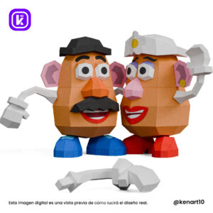 Sr. Cara de Papa Papercraft