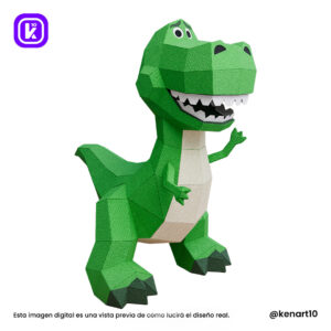 Rex Toy Story papercraft