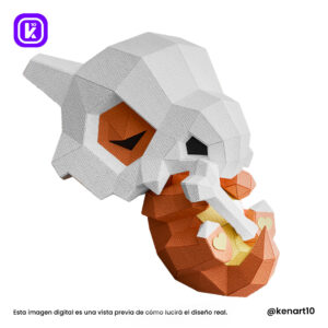 Cubone papercraft