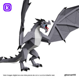 Dragón papercraft