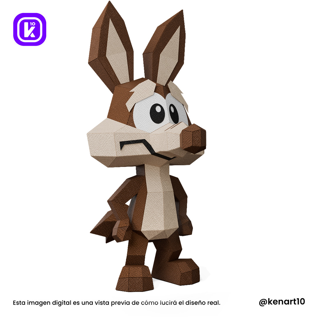 Baby Coyote Papercraft